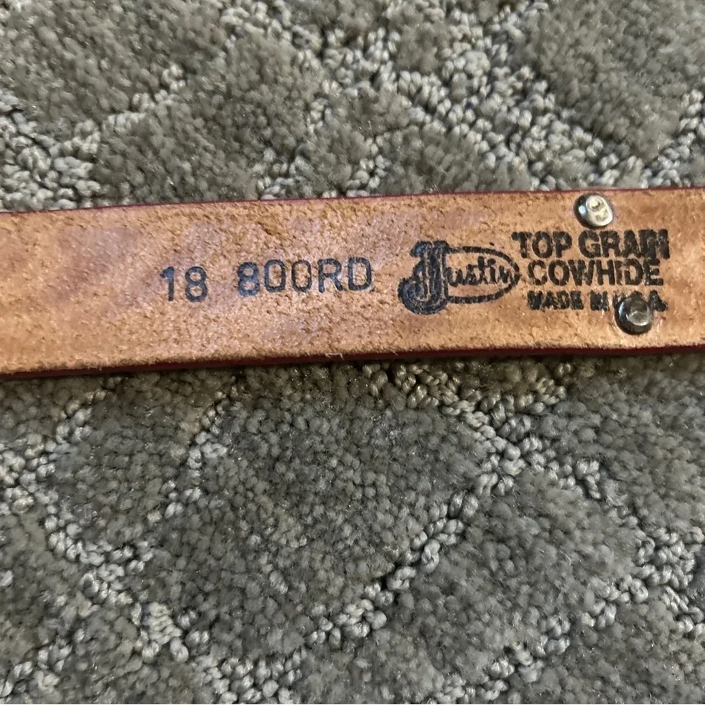 Justin Top Grain Cowhide Kids Belt 18 800rd